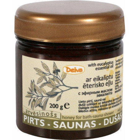 Sauna and shower honey with eucalyptus essential oil 200g
