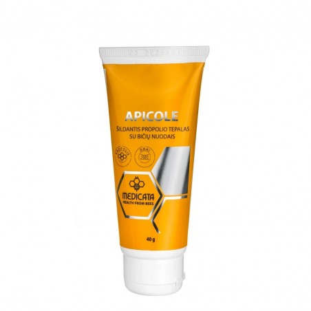 Bee Wax Ointment “Apicole” with Propolis and Bee Venom, 40g