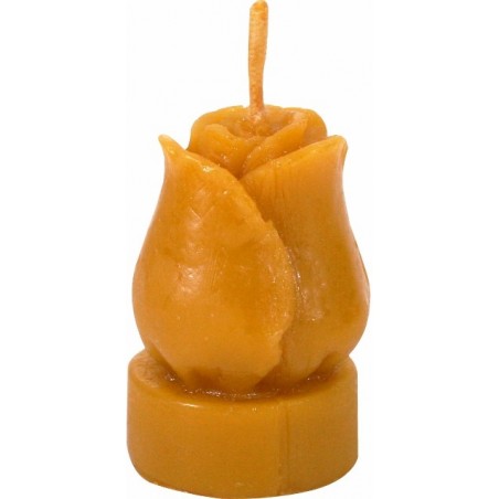 Beeswax candle - small rose