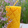 Beeswax candle "Woven Light"