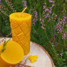 Beeswax candle "Woven Light"
