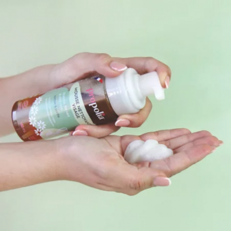 Natural Cleansing Foam with Propolis, Green Tea and Aloe, 160ml