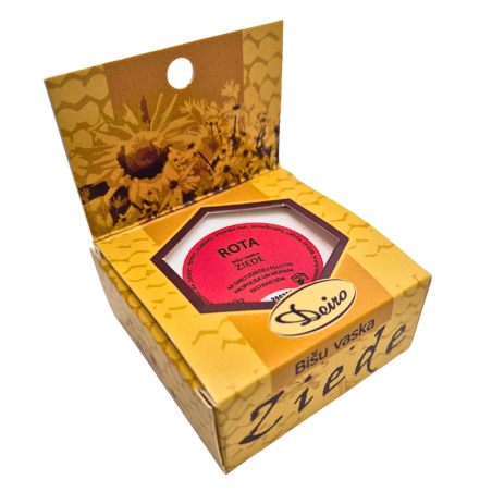 Bišu vaska ziede "Rota" ar smiltsērkšķu eļļu un propolisa un mūmija ekstraktiem 10g