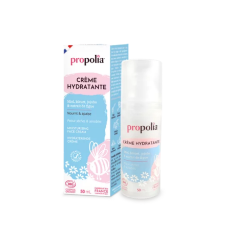 BIO Moisturizing Cream for Dry and Sensitive Skin with Honey, Cornflower, Jojoba, and Fig, 50 ml