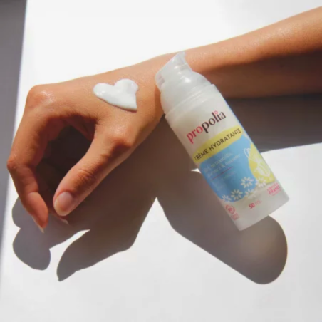 BIO mitrinošs krēms normālai un kombinētai sejas ādai ar medu, vilkābeli un burvju lazdu, 50ml