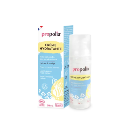 BIO mitrinošs krēms normālai un kombinētai sejas ādai ar medu, vilkābeli un burvju lazdu, 50ml