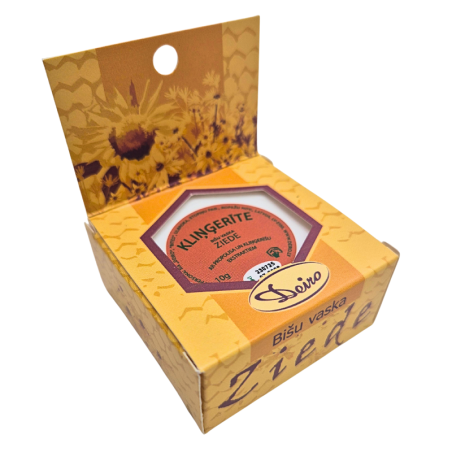 Bišu vaska ziede "Kliņģerīte" ar propolisa un kliņģerīšu ekstraktiem, 10g