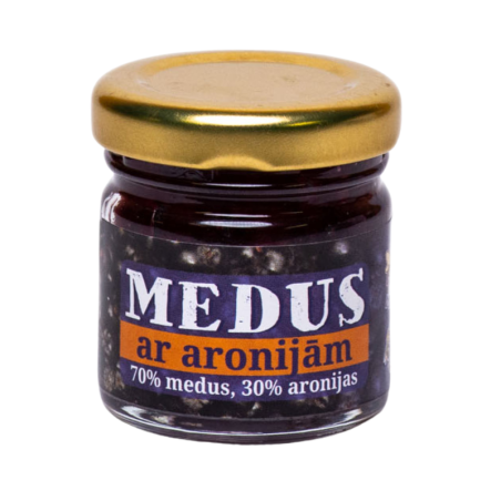 Medus ar aronijām, 50g