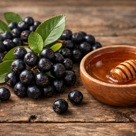 Honey with chokeberries, 50 g