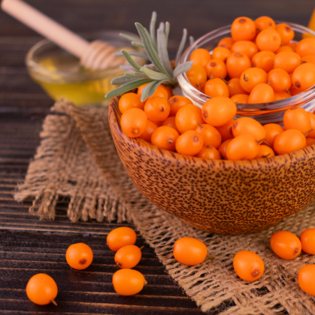 Honey with sea buckthorn, 50 g