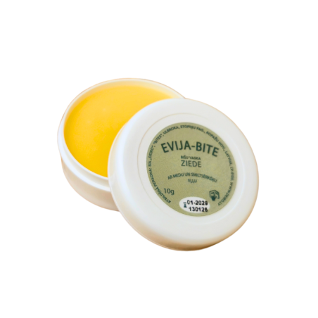 Bišu vaska ziede "Evija-Bite" ar medu un smiltsērkšķu eļļu, 10g