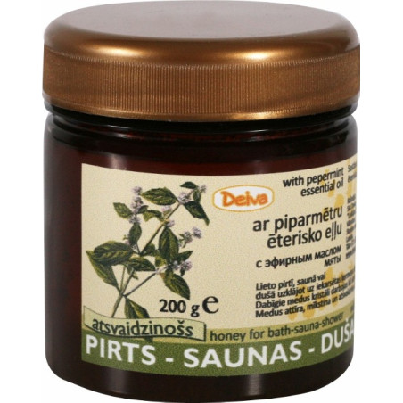 Sauna and shower honey with peppermint essential oil 200g